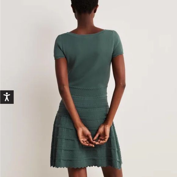 Boden Detail Knitted Mini Dress 10L - Picture 4 of 10